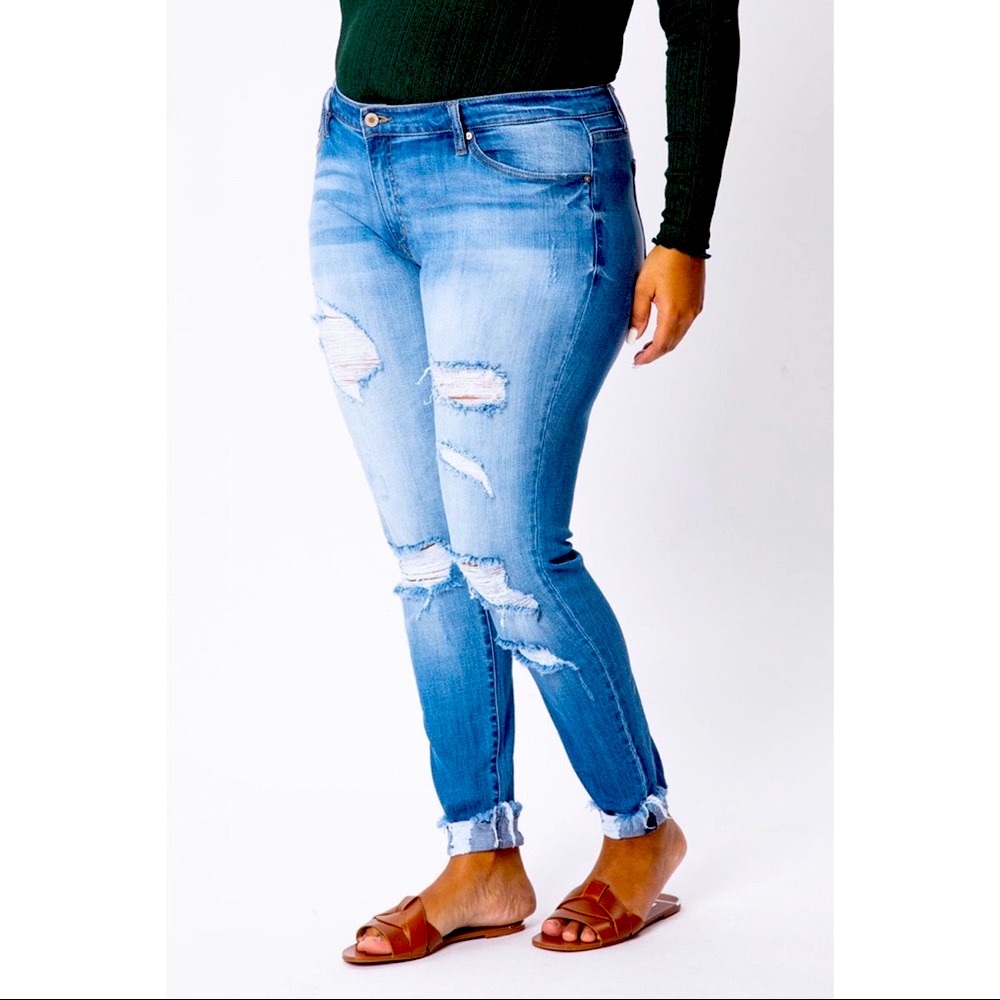 Hot! Last 1! Kancan high rise ankle skinny PLUS - Picture 3 of 10